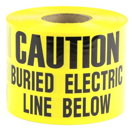 L.H. DOTTIE L.H. Dottie 6'' X 1000' Yellow Underground Tape (Caution Buried Electric Line Below) UT28D